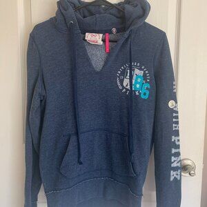 Victoria's Secret PINK Women's Vintage Pullover V-Neck Hoodie, Size S EUC